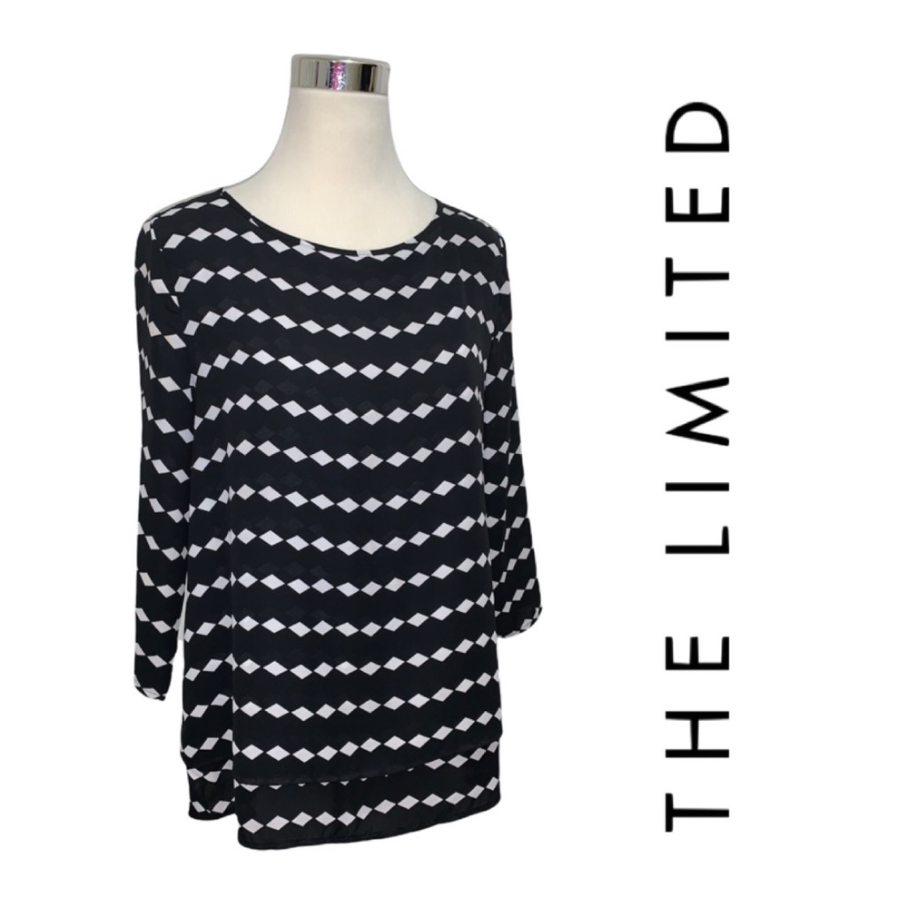 THE LIMITED 2-Tier Diamond Print Top